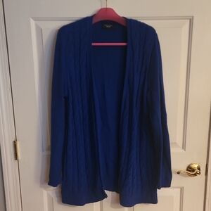 Lands' End Royal Blue Women's Drifter Cardigan XL